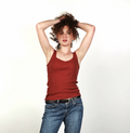 Women’s Red Ribbed Tank Top