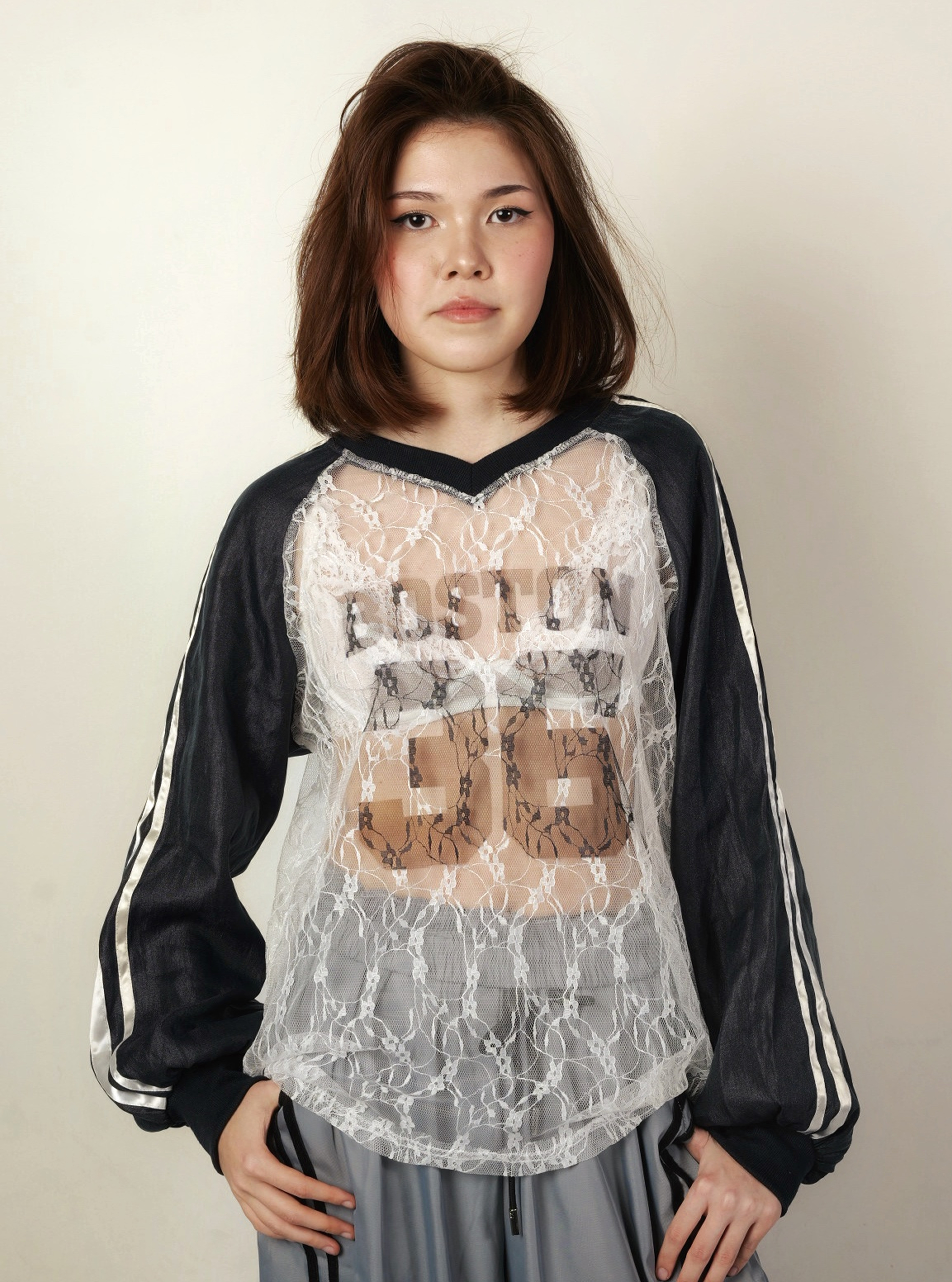Women’s Sheer Floral Lace Jersey
