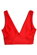 Ribbed Jersey Crop Top