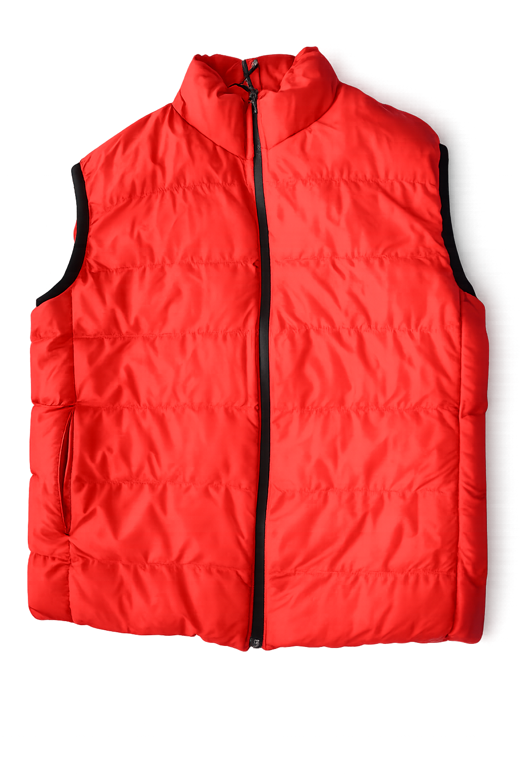 Quilted Puffer Vest - Red
