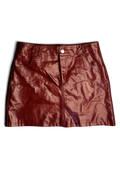 Faux Leather Mini Skirt