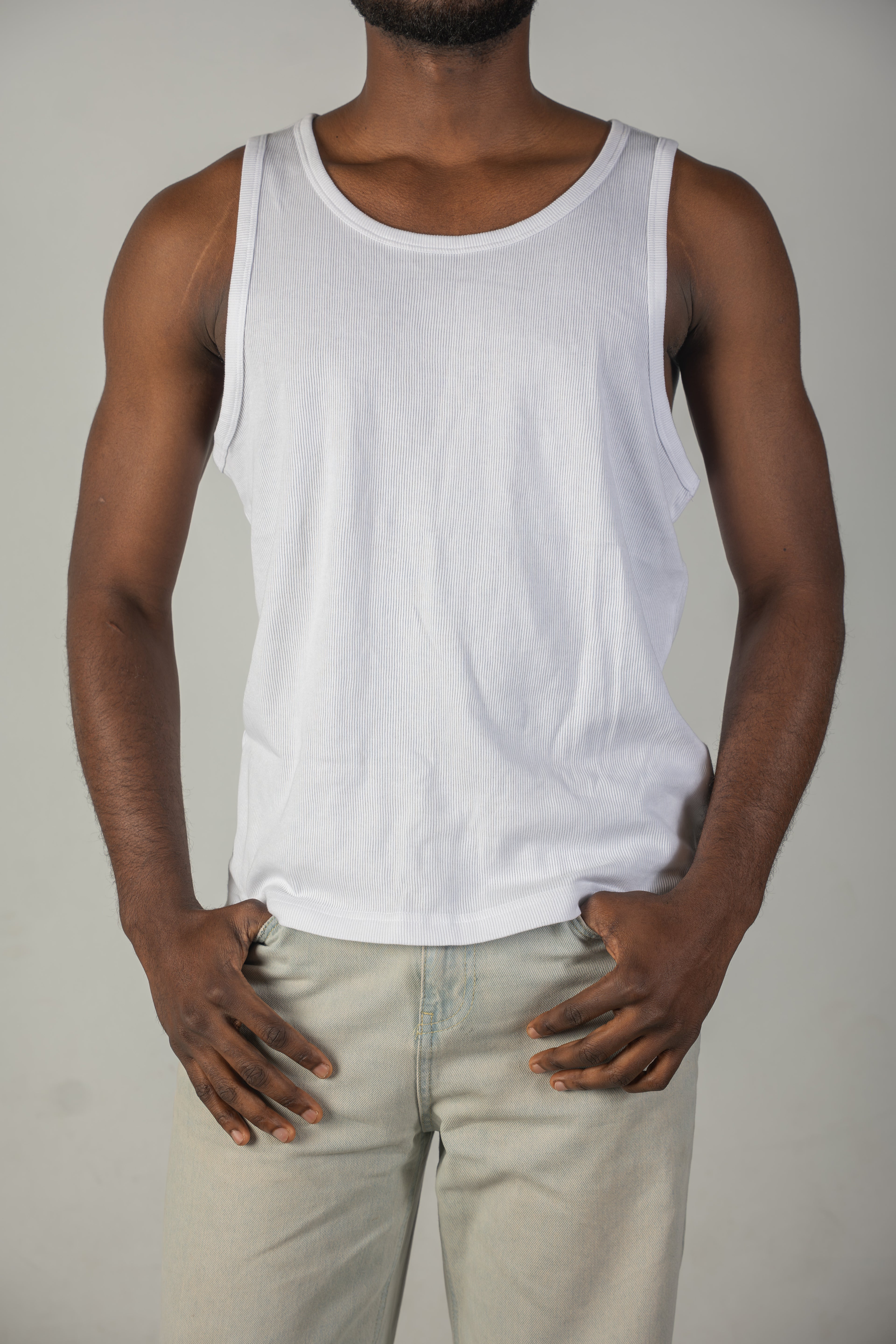 White tank top