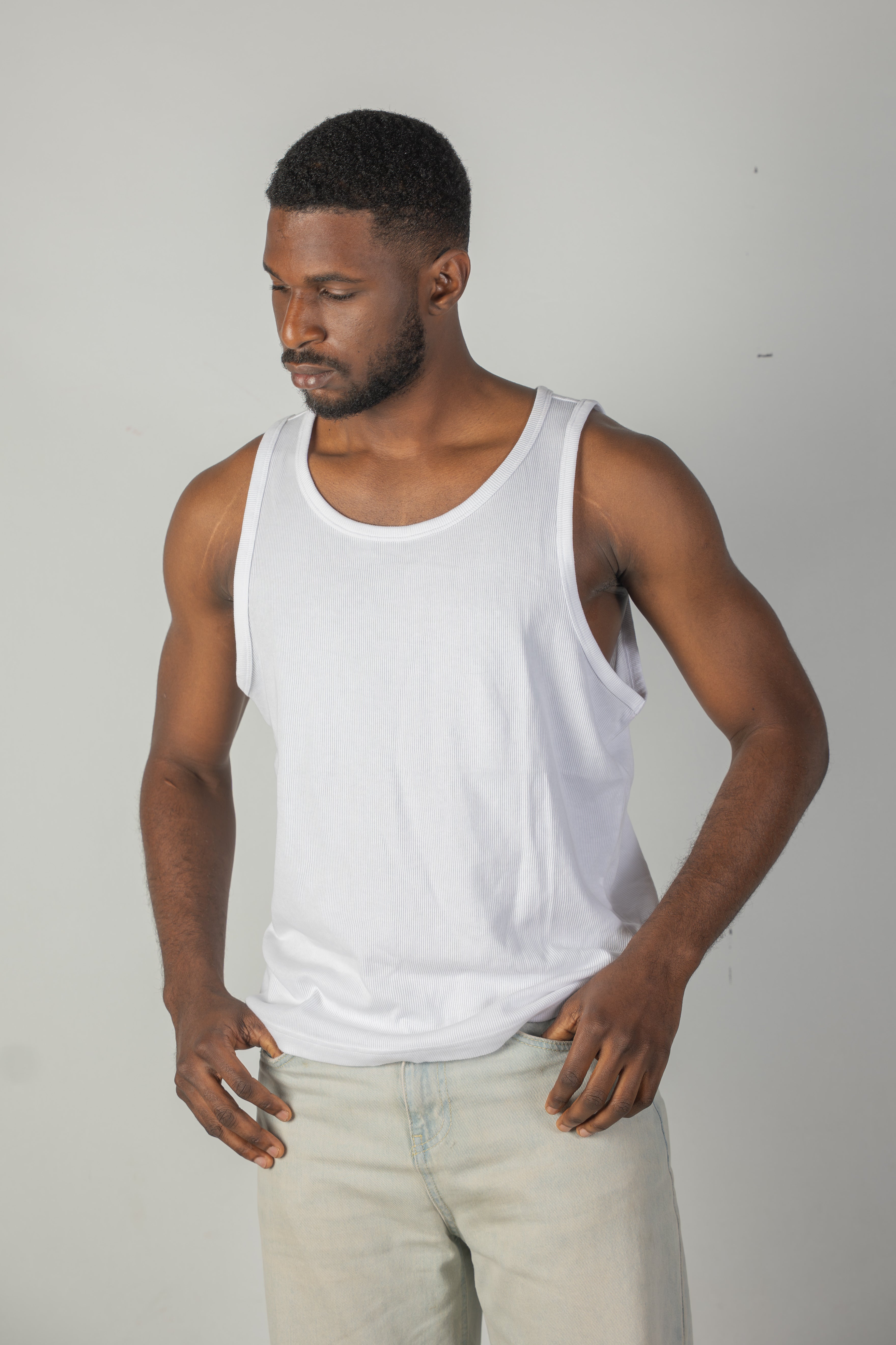 White tank top