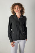 Black zippered jacket