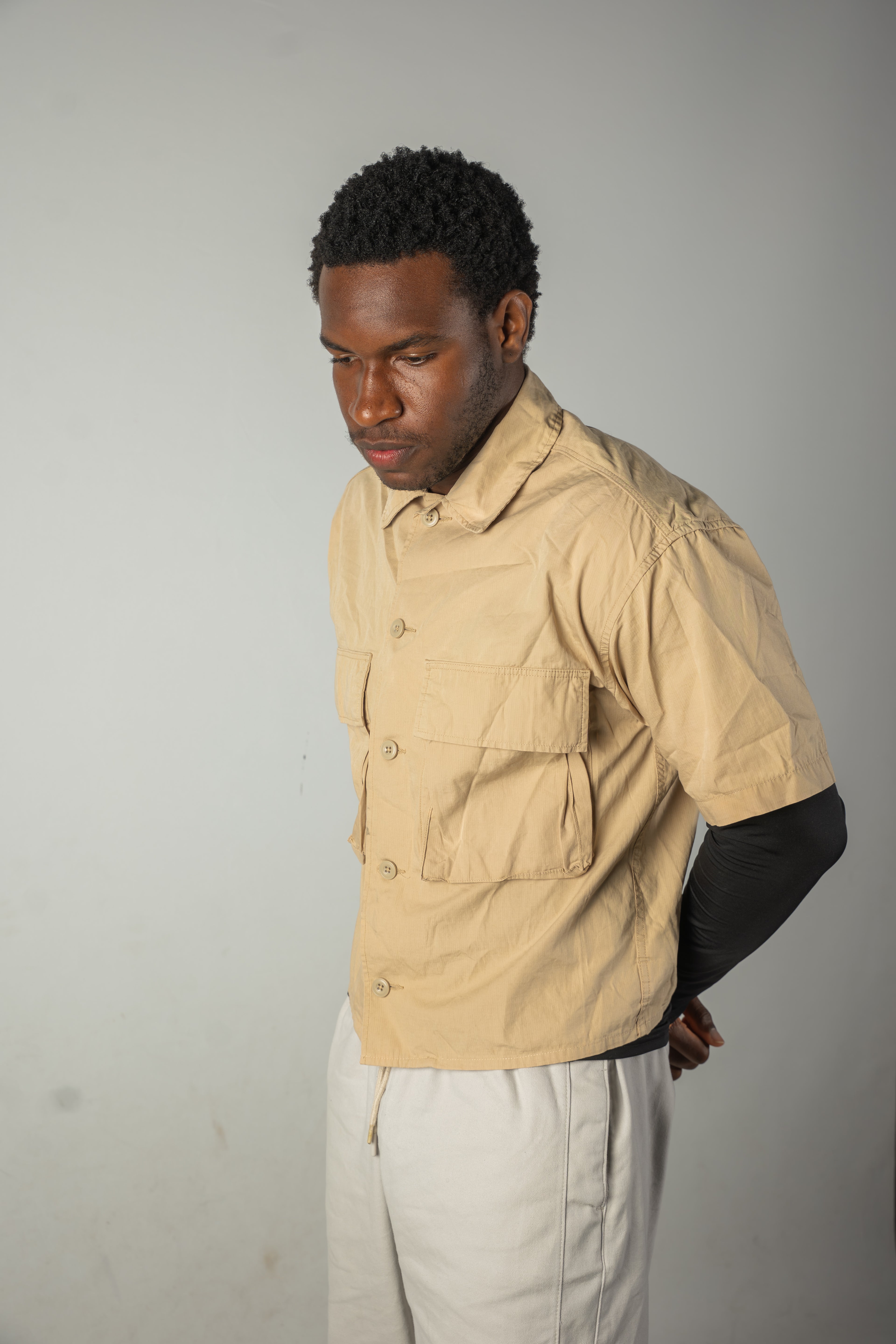 Peige utility shirt with cargo pockets