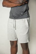 Men's Gray Heather Drawstring Shorts