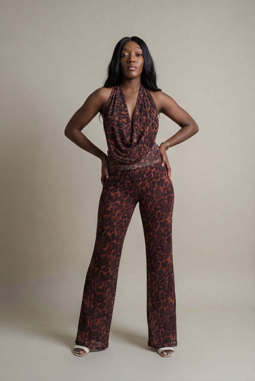 Tiger Print Jumpsuit