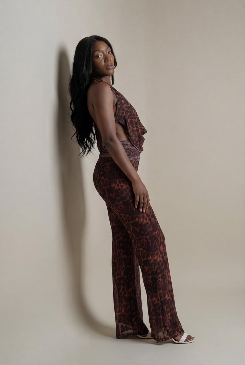 Tiger Print Jumpsuit