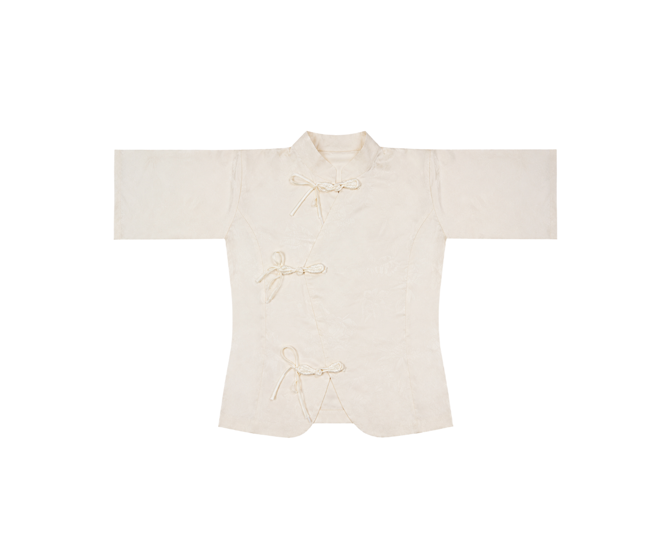 The Lotus Jacquard Short Sleeve Blouse