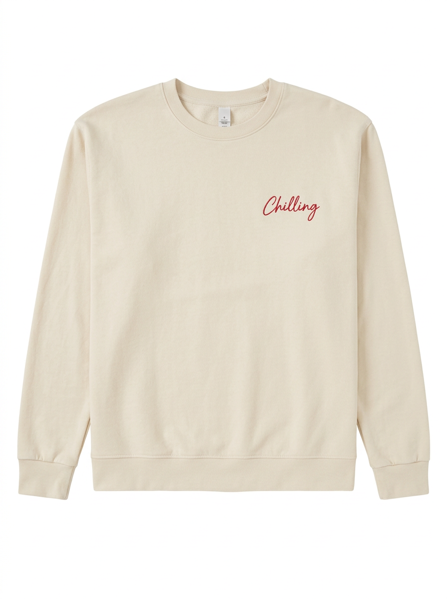 Beige Crewneck Sweatshirt