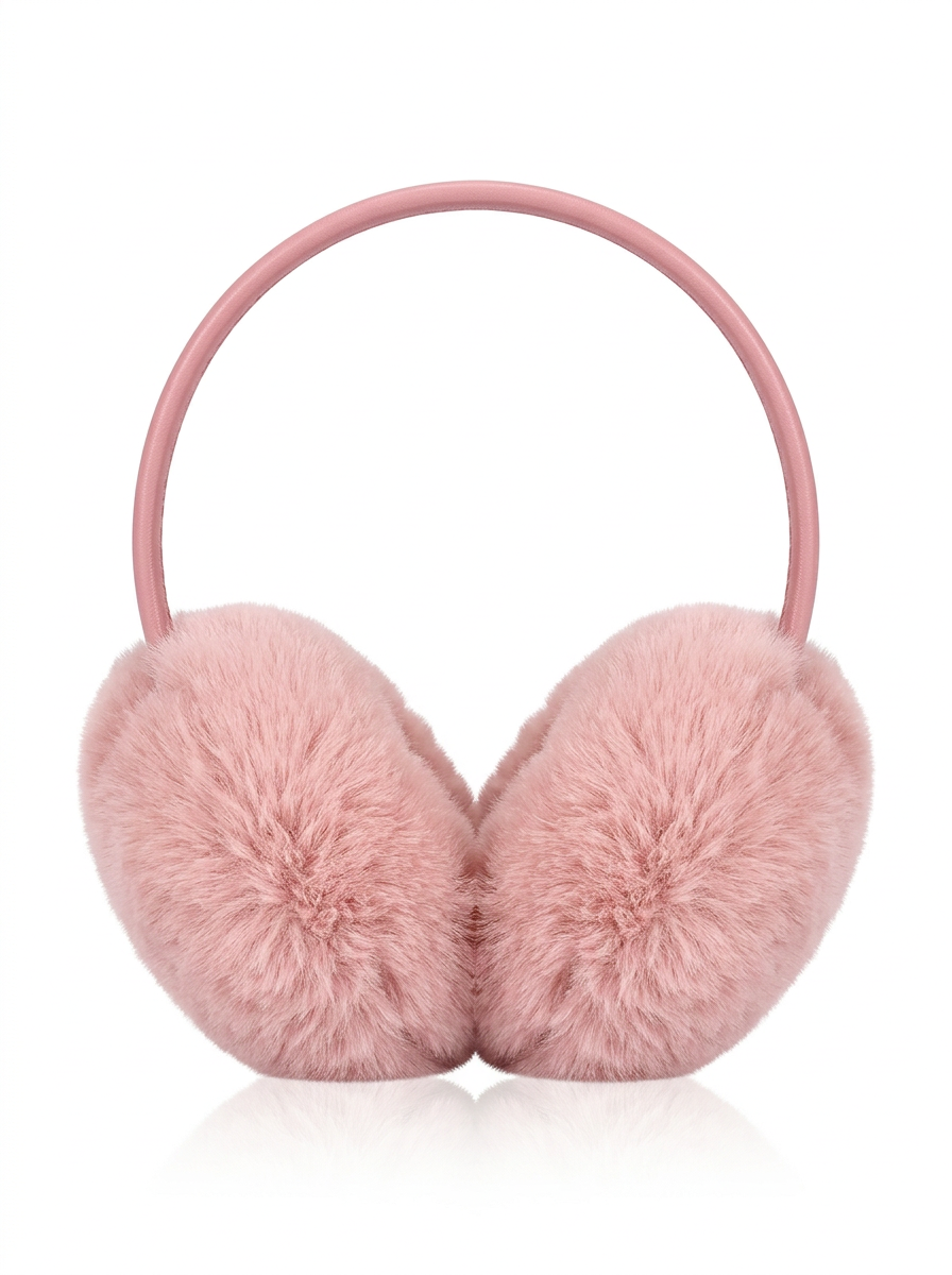 Pink Puffy Ear muffs